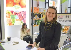 Lilia Fostakovska from EGCT trading in fresh and frozen fruits and vegetables